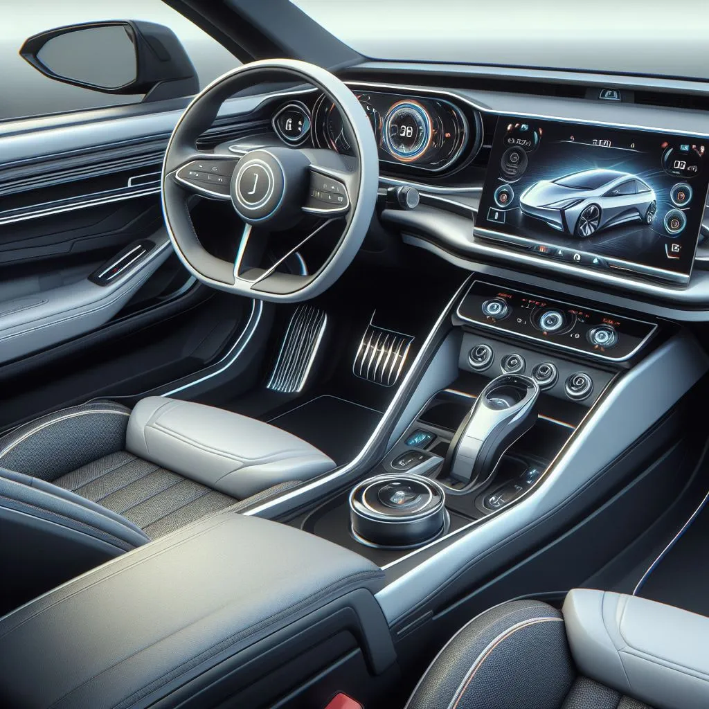 Electric car interior decoration